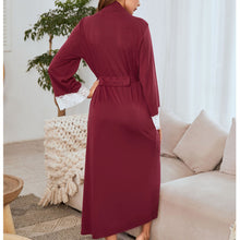 Load image into Gallery viewer, Robes for Women, LOFIR Womens Long Kimono Robes, Bathrobe Robe Soft Bridesmaid Robes for Women, Ladies Sleepwear