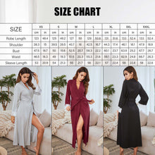 Load image into Gallery viewer, Robes for Women, LOFIR Womens Long Kimono Robes, Bathrobe Robe Soft Bridesmaid Robes for Women, Ladies Sleepwear