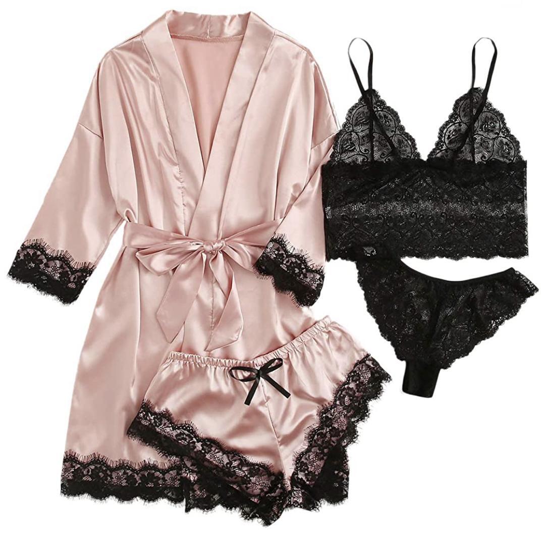 Sexy Lingerie, LOFIR Silk Satin Pajamas for Women, Womens Summer Pajam –  Artfasion