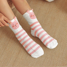 Load image into Gallery viewer, Artfasion Kids Non-Slip Socks With Grips for for 5-7 Years Old Boys and Girls 5 Pairs of Cute Ankle Socks