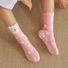 Load image into Gallery viewer, Artfasion Kids Non-Slip Socks With Grips for for 5-7 Years Old Boys and Girls 5 Pairs of Cute Ankle Socks