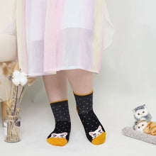 Load image into Gallery viewer, Artfasion Toddler Girl Socks, Creative Fun Cute Cartoon Cat Socks for Girls, Girls Crew Socks 4-6 Years 5 Pairs Kid Socks Christmas Gifts