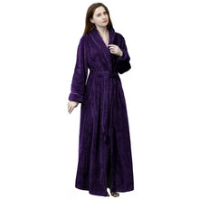 Load image into Gallery viewer, Artfasion Classic Thick Comfy Wine Red Dressing Gown Bathrobe for Men and Women Unisex Gift Ideas Wedding robe Luxury bathrobe quality