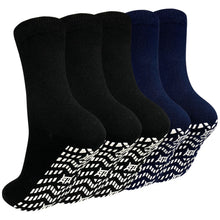 Load image into Gallery viewer, LOFIR Non Slip Grip Socks for Men- 5 Pairs Non Skid Anti Slip Grippy Socks with Gripper for Men Women for Yoga Pilates Hospital