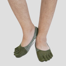 Load image into Gallery viewer, Artfasion's 5 Finger No-Show Neutral Colors Anti-Slip Men's Socks - Comfortable and Secure (4 Pairs)