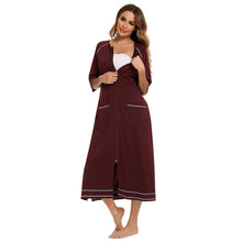 Load image into Gallery viewer, Artfasion's Women's Zip-Up Dressing Gown - Comfortable and Stylish Loungewear