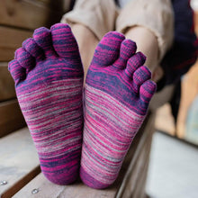 Load image into Gallery viewer, purple running crew socks for men