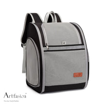 Load image into Gallery viewer, black pet carrier with zipper