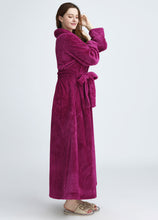 Load image into Gallery viewer, Artfasion's Christmas Bundle Classic Rose Red Bathrobe Plus Cute Christmas Socks (5 Pairs)