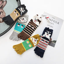 Load image into Gallery viewer, 5 pairs cute dog socks for women
