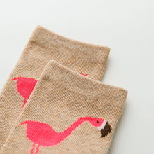 Load image into Gallery viewer, cotton flamingo socks for kids
