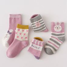 Load image into Gallery viewer, 5 pairs purple socks