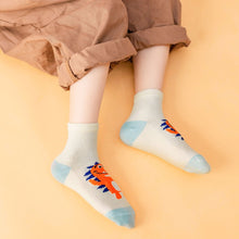 Load image into Gallery viewer, cotton dinosaur athletic socks for kids