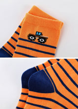 Load image into Gallery viewer, tractor athletic socks for boys