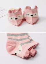 Load image into Gallery viewer, stripes animal socks for kids