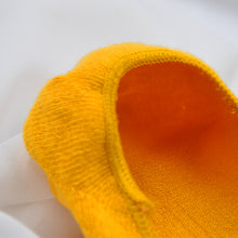 Load image into Gallery viewer, yellow no show socks for ladies