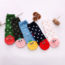 Load image into Gallery viewer, 5 pairs cute fruits socks