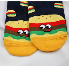 Load image into Gallery viewer, burger socks for women