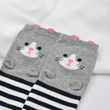 Load image into Gallery viewer, cute mouse stripes running socks