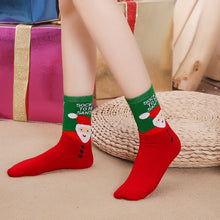 Load image into Gallery viewer, Artfasion's Christmas Bundle Pink Fluffy Bathrobe plus Cute Christmas Socks (5 Pairs)