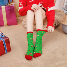 Load image into Gallery viewer, Artfasion's Christmas Bundle Purple Zip Up Bathrobe Plus Cute Christmas Socks (5 Pairs)