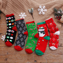 Load image into Gallery viewer, Artfasion's Christmas Bundle Rose Red Zip Up Bathrobe Plus Cute Christmas Socks