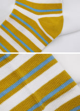 Load image into Gallery viewer, striped yellow socks for kids