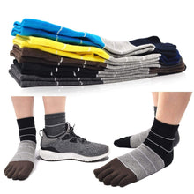 Load image into Gallery viewer, cotton 5 finger gym socks for men