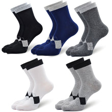 Load image into Gallery viewer, 5 pairs athletic crew socks for men