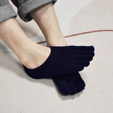 Load image into Gallery viewer, Artfasion's 5 Finger No-Show Neutral Colors Anti-Slip Men's Socks - Comfortable and Secure (4 Pairs)