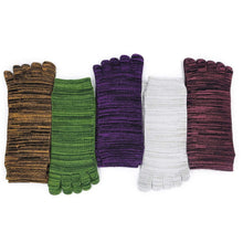 Load image into Gallery viewer, 5 pairs 5 finger ankle socks for men
