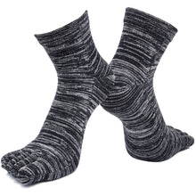 Load image into Gallery viewer, grey black crew socks for men