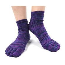 Load image into Gallery viewer, purple gym crew socks for men