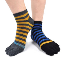 Load image into Gallery viewer, striped sports ankle socks for men