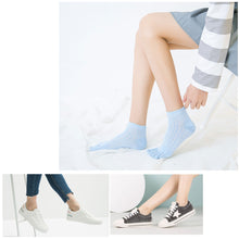 Load image into Gallery viewer, light blue ankle socks for women