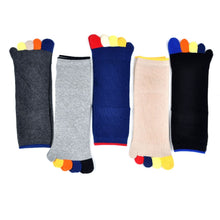 Load image into Gallery viewer, 5 pairs 5 finger socks for men