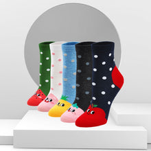 Load image into Gallery viewer, Artfasion Cute Fruit Design Crew Socks for Women, 5 Pairs