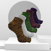 Load image into Gallery viewer, Artfasion Mixed Colors 5 Finger Ankle Socks for Men,  5 Pairs