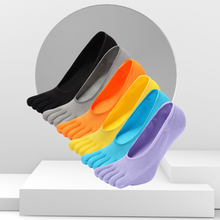 Load image into Gallery viewer, Artfasion Classic Plain Design 5 Finger No show Socks for Women, 6 Pairs