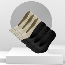 Load image into Gallery viewer, Artfasion Classic Plain Design 5 Finger No show Socks for Women, 6 Pairs