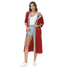 Load image into Gallery viewer, Robes for Women, LOFIR Womens Robes Zip Up Front Full Length Lightweight Summer House Coat for Womens Ladies with Zipper 3/4 Sleeve Pocket
