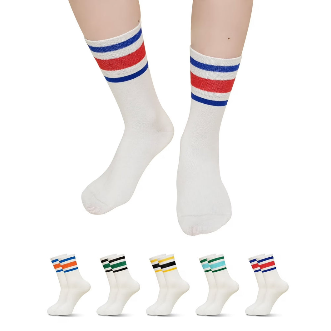 Comfortable Womens Socks - 5 Pairs with No Elastic Waistband & Seamless Toe Soft Cotton Blend, Perfect for All-Day Comfort and Breathability,6-10 Pastel
