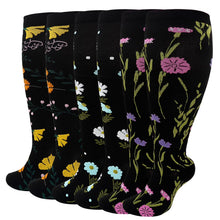 Load image into Gallery viewer, Compression Socks for Women Plus Size –LOFIR Wide Calf Large Knee High 20-30 mmHg Support Stockings – Nylon Circulation Socks for Elderly Recovery Pain Relief Sports
