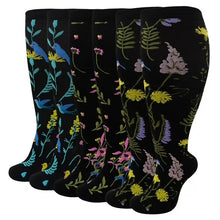 Load image into Gallery viewer, Compression Socks for Women Plus Size –LOFIR Wide Calf Large Knee High 20-30 mmHg Support Stockings – Nylon Circulation Socks for Elderly Recovery Pain Relief Sports
