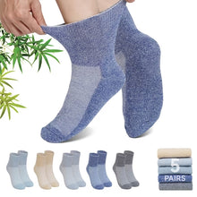 Load image into Gallery viewer, Bamboo Viscose Diabetic Socks, Wide Non Binding Neuropathy Socks for Women &amp; Men, 5 Pairs Ankle Seamless Socks
