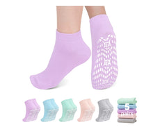 Load image into Gallery viewer, Womens Grip Socks, LOFIR 5 Pairs Breathable Non Slip Ankle Grippy Socks with Gripper for Pregnant Elderly Seniors Women Hospital Recovery and Home Use
