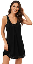 Load image into Gallery viewer, Women&#39;s Nightgown V-neck Chemise Sleepwear Lace Nightwear Soft Lingerie for Women
