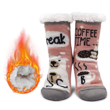 Load image into Gallery viewer, Women Fuzzy Slipper Socks - Non Slip Winter Warm Soft Fluffy Cozy Fleece Lining Home Ladies Socks, Christmas Gift, Size 5-10
