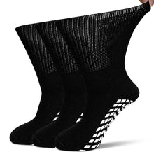 Load image into Gallery viewer, Diabetic Socks, LOFIR 3 Pairs Diabetic Socks for Men Women Size 13 15, Non Slip Grip Socks Hospital Socks with Gripper for Women, Extra Wide Calf Socks for Swollen Feet
