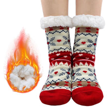 Load image into Gallery viewer, Women Fuzzy Slipper Socks - Non Slip Winter Warm Soft Fluffy Cozy Fleece Lining Home Ladies Socks, Christmas Gift, Size 5-10
